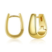 Minimalist Small Bold Hoop Earrings