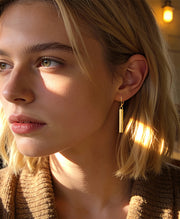 Single Bar Drop Earrings