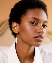 Elegant Silver Teardrop Dangle Earrings