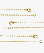 12 Pack Gold Plated Chains for Jewelry Making