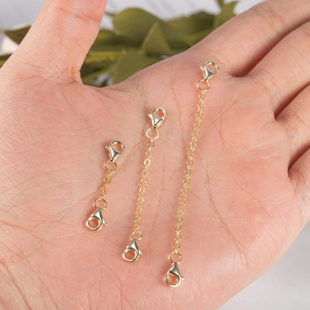 Flat Cross Chain Necklace Extender Set - 1, 2 & 3 Inch