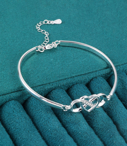 Infinity Heart CZ Bracelet