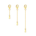 Flat Cross Chain Necklace Extender Set - 1, 2 & 3 Inch