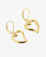 Simple Heart Drop Earrings