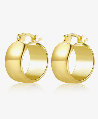 Chunky Glossy Hoop Earrings