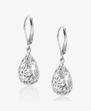 Teardrop Filigree Drop Earrings