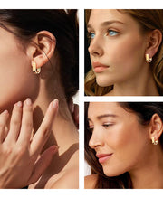 Minimalist Geometric Hoop Earrings