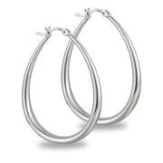 Large Oval Hoop Earrings