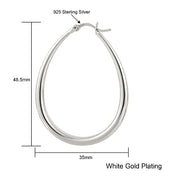 Large Oval Hoop Earrings