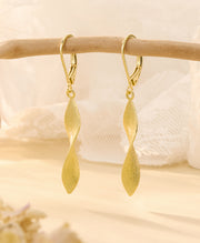 Twisted Spiral Drop Earrings