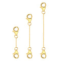 Flat Cross Chain Necklace Extender Set - 1, 2 & 3 Inch