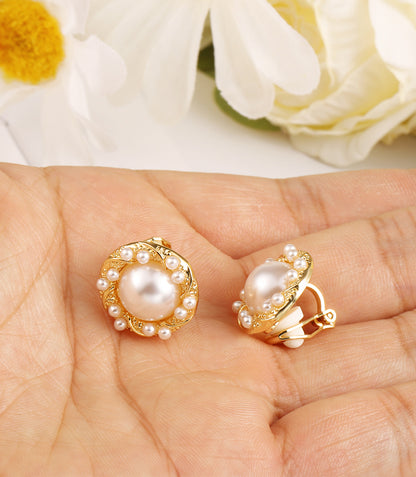 3 Pairs Freshwater Pearl Clip-On Earrings Set