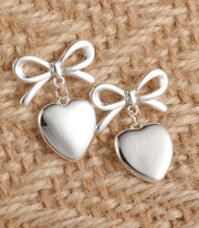 Ribbon Bow Dangle Drop Earrings