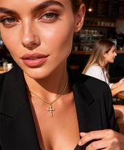 CZ Cross Necklace