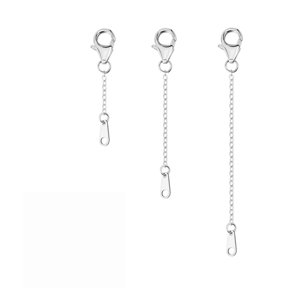Flat Cross Chain Necklace Extender Set - 1, 2 & 3 Inch