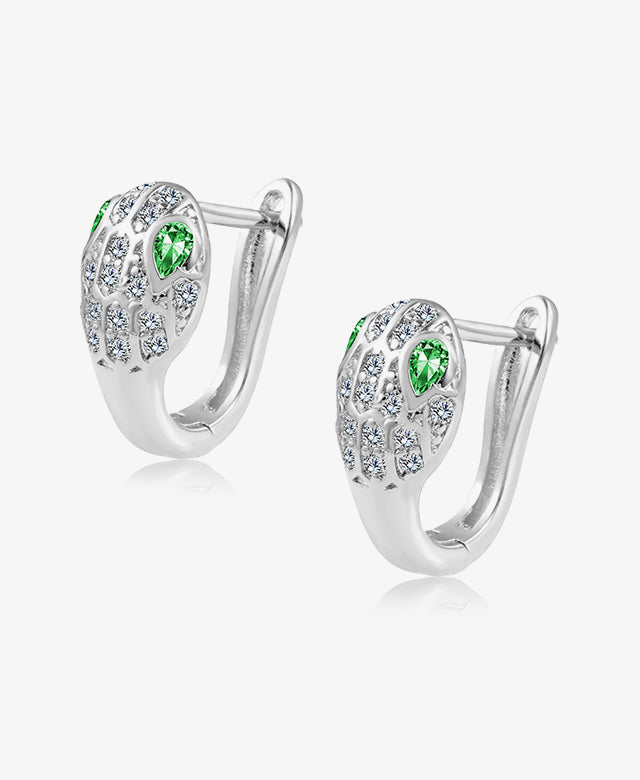 U-Shape CZ Earrings