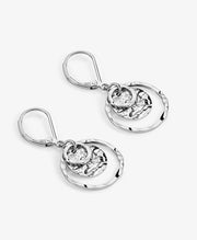 Disc Leverback Earrings