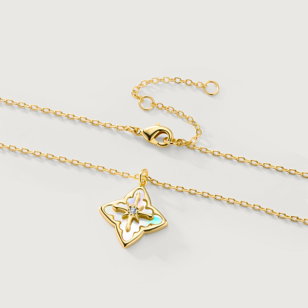 Shellstar Mother-of-Pearl Star Pendant Necklace