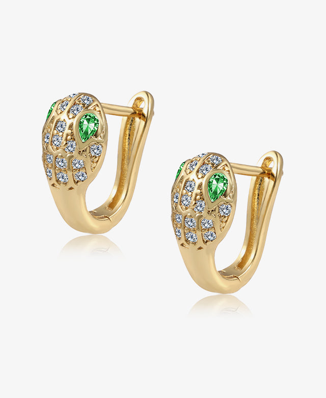 U-Shape CZ Earrings