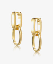 Paperclip Dangle Clip Earrings