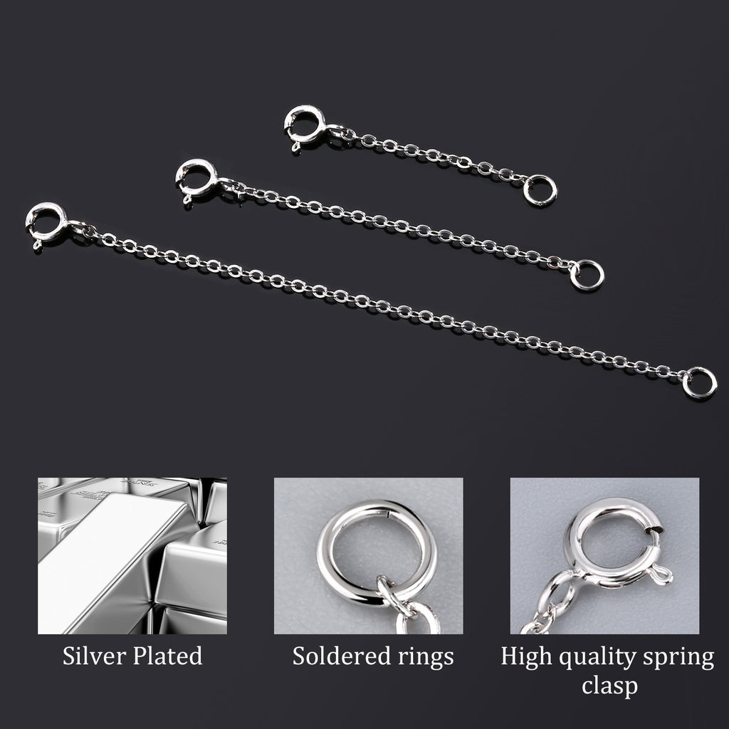 Necklace Extender Chain Set - 2, 3 & 4 Inch