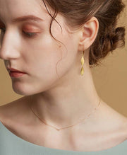 Twisted Spiral Drop Earrings