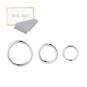 Sterling Silver Plated Jump Rings for Jewelry Making 4mm 5mm 6mm 925 Sterling Silver Open Jump Rings for DIY（60 PCS）