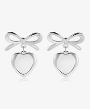 Ribbon Bow Dangle Drop Earrings
