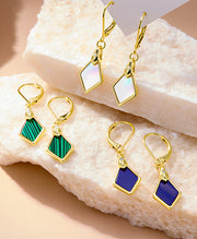 Geometric Rhombus Drop Earrings