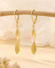 Twisted Spiral Drop Earrings