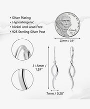 Thin Twist Drop earrings