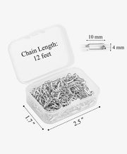 Silver Paperclip Chain Roll for Handmade Jewelry