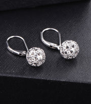 Ball Skeleton Dangle Drop Earrings