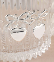 Ribbon Bow Dangle Drop Earrings