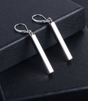 14K Gold Bar Dangle Drop Earrings