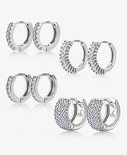 Small Gold Hoop Earrings Set