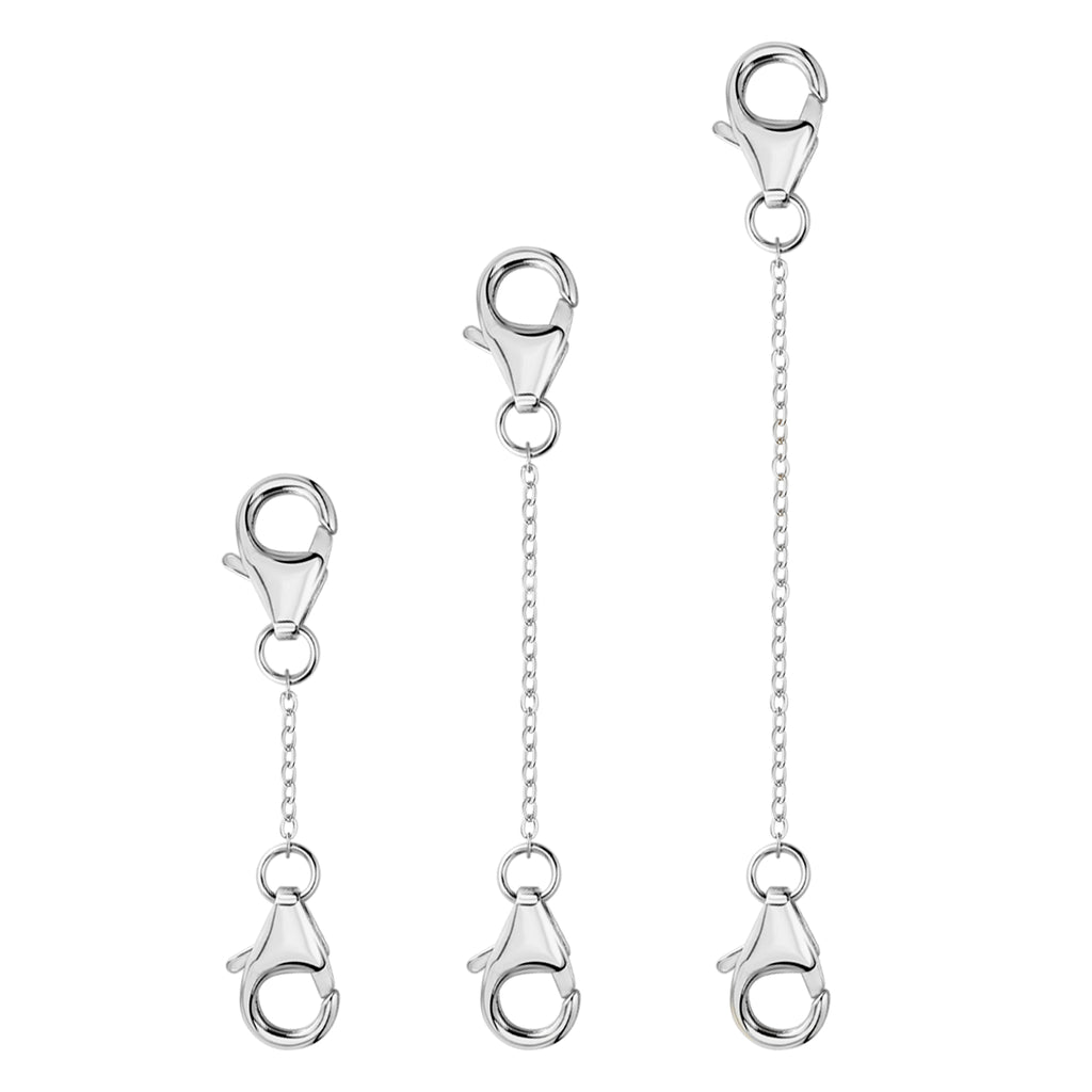 Flat Cross Chain Necklace Extender Set - 1, 2 & 3 Inch