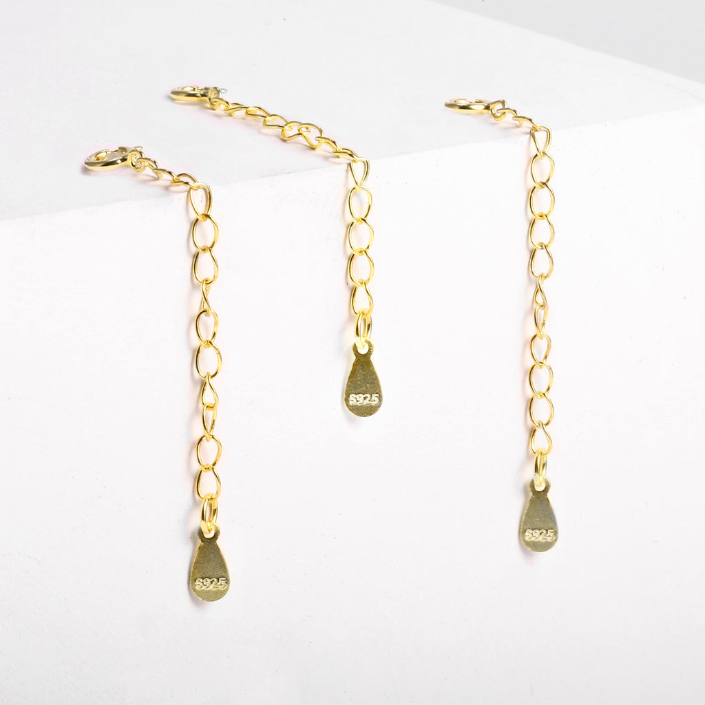 Teardrop Chain Necklace Extender Set - 2 Inch