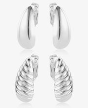 Waterdrop Stud Earrings Set