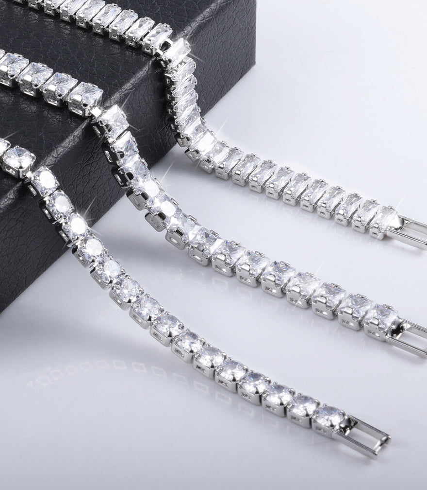 Diamond Tennis Bracelets Set