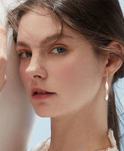 Twisted Spiral Drop Earrings