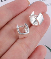 Stylish Small Wide Hoop Earrings