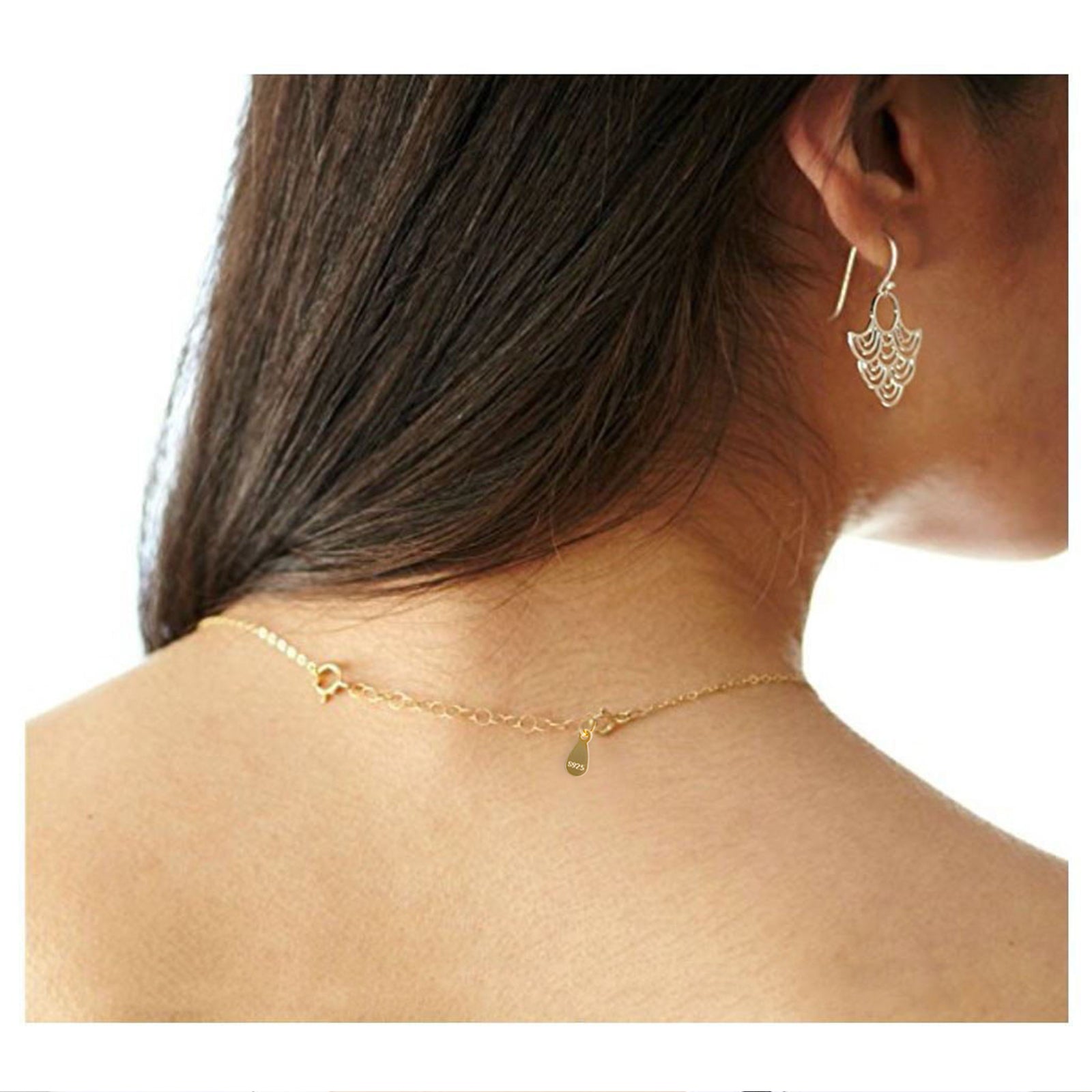 Teardrop Chain Necklace Extender Set - 2 Inch