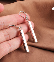 14K Gold Bar Dangle Drop Earrings