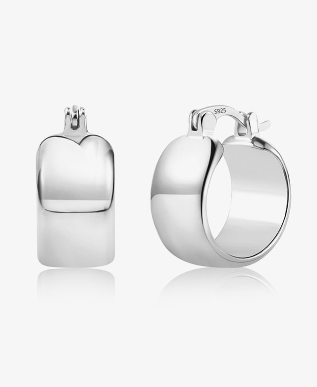 Chunky Glossy Hoop Earrings