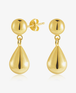 Teardrop Long Stud Earrings