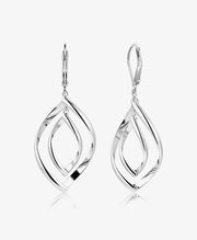 Double Twist Drop Earrings