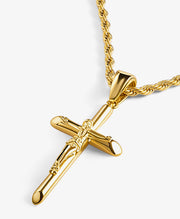 Stainless Steel Cross Pendant Necklace