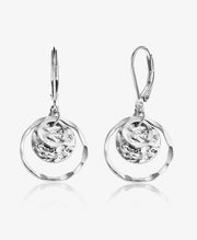 Disc Leverback Earrings