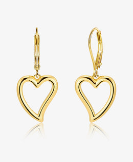 Twisted Heart Drop Earrings
